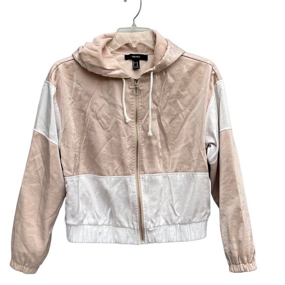 Forever 21 Full Zip Hooded Jacket Women’s Size M - Picture 1 of 6